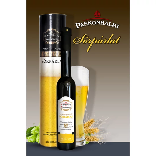 Pannonhalmi Sörpárlat (0,2l 40%) díszdobozban DRS