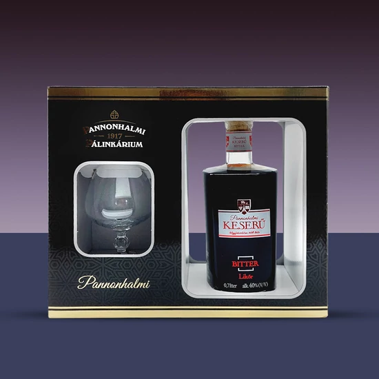 Pannonhalmi Keserű likőr díszdobozban (0,7l 40%) DRS