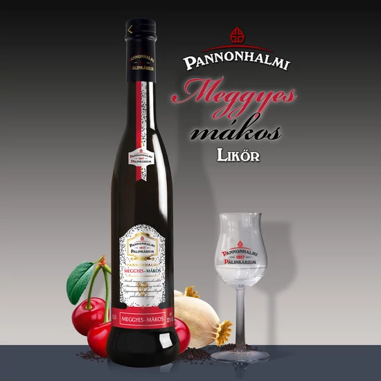 Pannonhalmi Meggyes-Mákos likőr (0,5l 33% DRS)